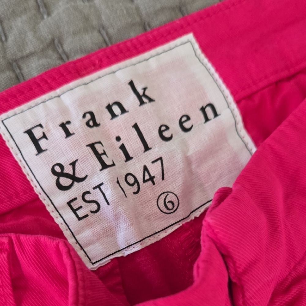 Frank & Eileen WICKLOW Pink Cropped Pants